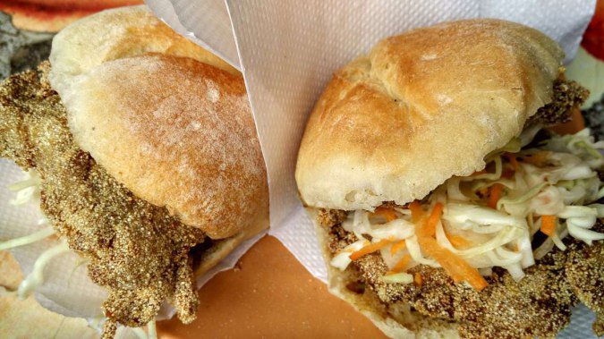 Cutlet Pao at D’Silva Fast Food in Miramar
